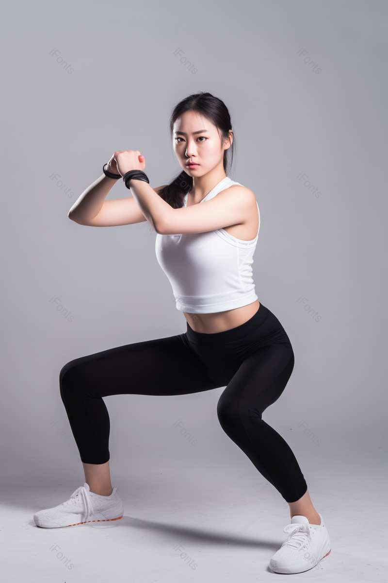 年轻女子正在做伸展运动,高清,摄影图,摄影图片,图片大全,摄影图免费下载